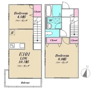 ihana garden【2階】の間取り