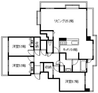 サーパス常磐公園【4階】の間取り
