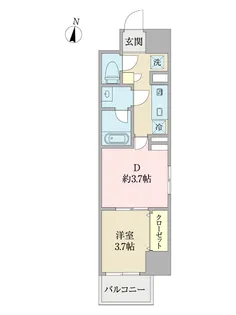 ソレイユ蘇我【2階】の間取り