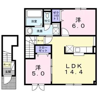 ノース ステージ【2階】の間取り