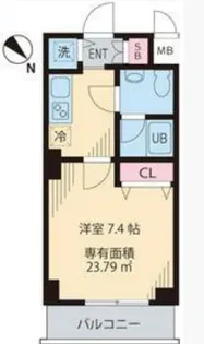 南海サザンコート行徳【1階】の間取り
