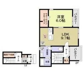 ピュアメゾン【2階】の間取り