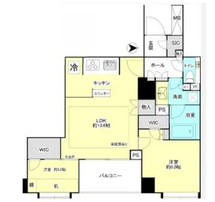 ブランズ池袋立教南【4階】の間取り
