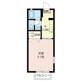 クローバーハウス【2階】の間取り