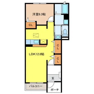 コリーヌ【1階】の間取り