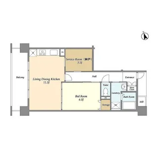 アーバンライフ目白駅前【5階】の間取り