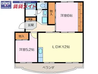 ファミリー久保山II【1階】の間取り