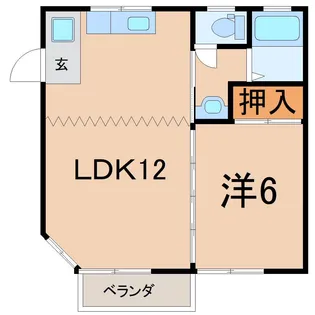 パレス平野II【2階】の間取り