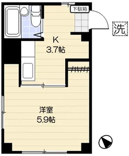 スカイヒルズ相模原【1階】の間取り