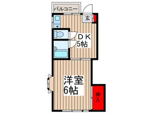 武蔵屋四番館【3階】の間取り