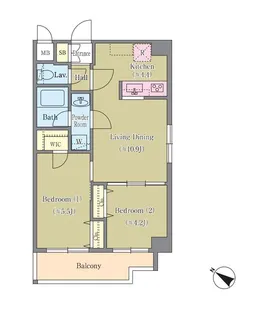 フェリシア宮崎台【1階】の間取り