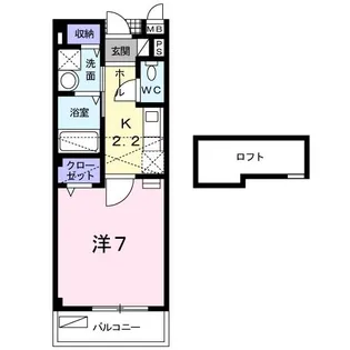 アンソレイエ【2階】の間取り
