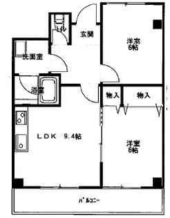 サンシャイン西大寺【3階】の間取り