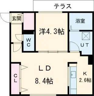 Lien CHITOSE【1階】の間取り