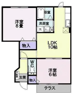 アスペンベールA【1階】の間取り