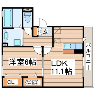 エスポワール【1階】の間取り