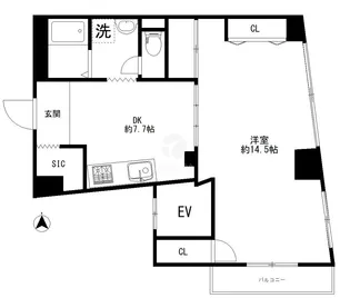 コーポ松原【3階】の間取り