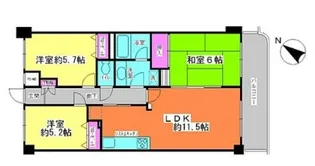 ライオンズガーデン戸塚【2階】の間取り