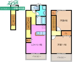 マオリッツ B棟【2階】の間取り