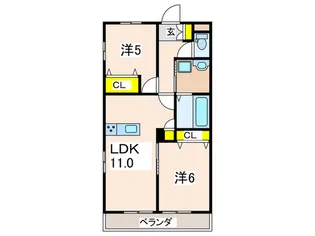 ENKYO GALA【2階】の間取り