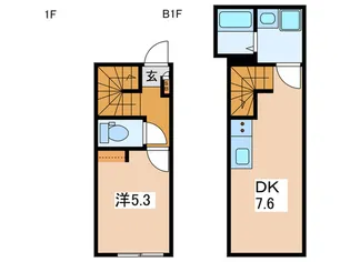 サンセリテ池袋【1階】の間取り