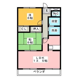 ソレアード羽根【3階】の間取り
