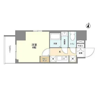 インペリアルフラット武蔵小山【10階】の間取り