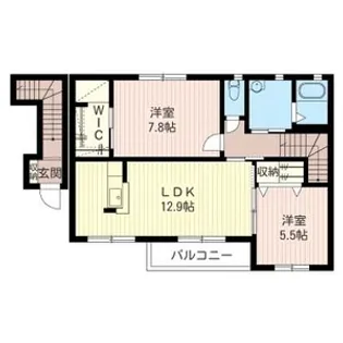 ヴィータ・ヴァロール【2階】の間取り