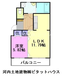 ドリームタウン三和B棟【2階】の間取り
