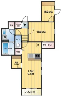 ベルリード烏山-ミサワホーム施工-【2階】の間取り