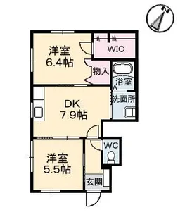 クレール和庄【1階】の間取り