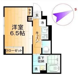 リベルタ北千住【1階】の間取り