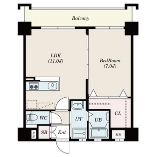 レジデンス東櫛原【5階】の間取り