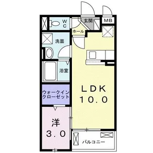 アンプルール【2階】の間取り