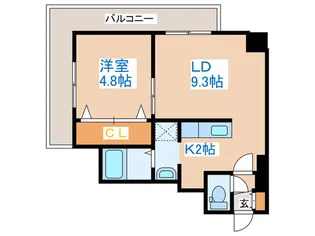 リーバ・デル・マーレ【8階】の間取り
