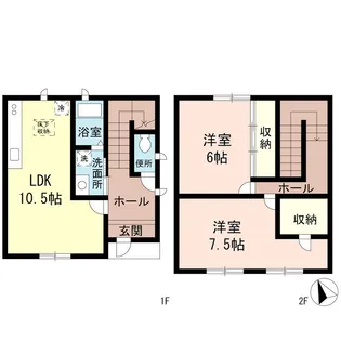 ピレニーズ川口【1階】の間取り