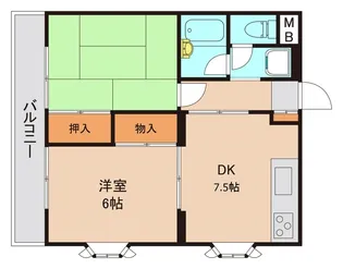 新潮通り一番館【3階】の間取り