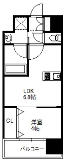 W.O.B.KYOBASHI【8階】の間取り