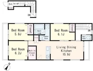 アステール渋谷本町の間取り