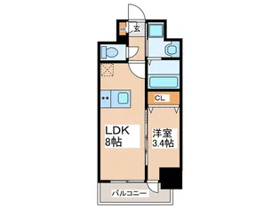 エスリード長居公園PARK AVENUE【10階】の間取り