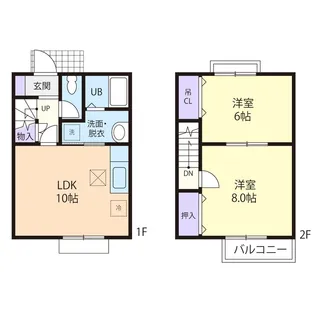 ランポ牛久の間取り