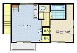 宮崎町アパート【2階】の間取り