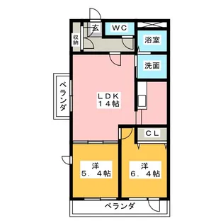 ジェンティーレ【3階】の間取り