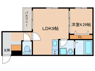 エルモサ戸畑【3階】の間取り