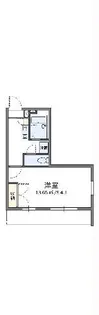 レオパレスリブェール【2階】の間取り
