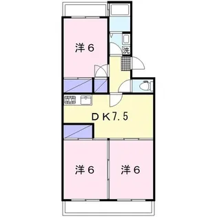 第2ニューハイム桜ヶ丘【3階】の間取り