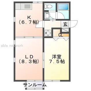 アネックスサトウ8【2階】の間取り