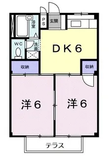 シティハイツ池上【1階】の間取り