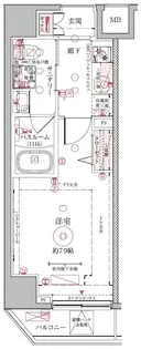 クレヴィスタ押上【3階】の間取り