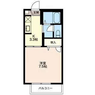 プチシャトー【2階】の間取り
